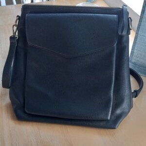 New Antik Kraft Vegan leather backpack purse color black